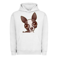 Pigment Lunar Rock zippy the boston terrier Urban Hoodie - linhVisuals