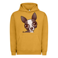 Pigment Peanut Butter zippy the boston terrier Urban Hoodie - linhVisuals