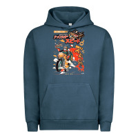 Pigment Midnight Navy ramen rider food, noodles Urban Hoodie - linhVisuals