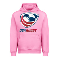 Fuchsia Pink rugby Urban Hoodie - linhVisuals