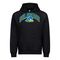 Black delaware sportss Urban Hoodie - linhVisuals