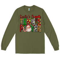 Army Green Santa's Favorite Tennis Player For Christmas Long Sleeve Tee - FaDigitalArtStudio