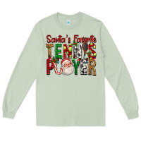 Matcha Santa's Favorite Tennis Player For Christmas Long Sleeve Tee - FaDigitalArtStudio