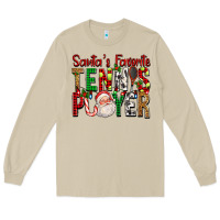 Mushroom Santa's Favorite Tennis Player For Christmas Long Sleeve Tee - FaDigitalArtStudio