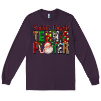 Plum Santa's Favorite Tennis Player For Christmas Long Sleeve Tee - FaDigitalArtStudio