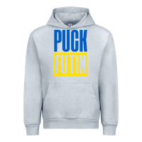 Heather Grey puck futin meme Urban Hoodie - linhVisuals