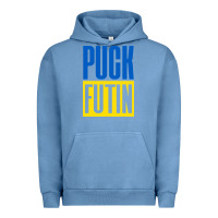 Pigment Pebble Blue puck futin meme Urban Hoodie - linhVisuals