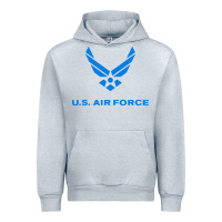 Heather Grey us force usaf distressed Urban Hoodie - linhVisuals