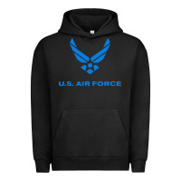 Pigment Black us force usaf distressed Urban Hoodie - linhVisuals