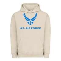 Pigment French Oak us force usaf distressed Urban Hoodie - linhVisuals