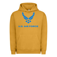 Pigment Peanut Butter us force usaf distressed Urban Hoodie - linhVisuals