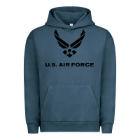 Pigment Midnight Navy us air force usaf distressed Urban Hoodie - linhVisuals
