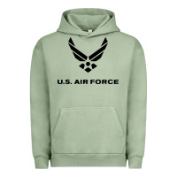 Pigment Oil Green us air force usaf distressed Urban Hoodie - linhVisuals