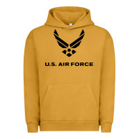 Pigment Peanut Butter us air force usaf distressed Urban Hoodie - linhVisuals