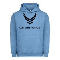 Pigment Pebble Blue us air force usaf distressed Urban Hoodie - linhVisuals