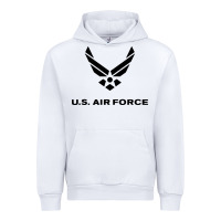 White us air force usaf distressed Urban Hoodie - linhVisuals