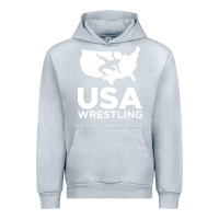 Heather Grey usa fight Urban Hoodie - linhVisuals
