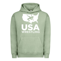 Pigment Oil Green usa fight Urban Hoodie - linhVisuals