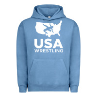 Pigment Pebble Blue usa fight Urban Hoodie - linhVisuals