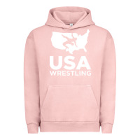 Pigment Salmon usa fight Urban Hoodie - linhVisuals