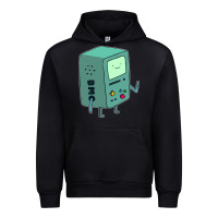 Black Bmo Adventure Time Urban Hoodie - linhVisuals