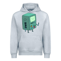 Heather Grey Bmo Adventure Time Urban Hoodie - linhVisuals