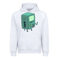 White Bmo Adventure Time Urban Hoodie - linhVisuals