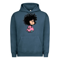 Pigment Midnight Navy MAFALDA Urban Hoodie - linhVisuals