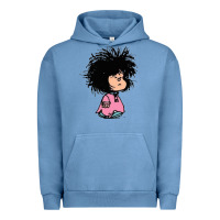 Pigment Pebble Blue MAFALDA Urban Hoodie - linhVisuals