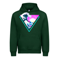 Forest Green vaporwave aesthetic Urban Hoodie - linhVisuals