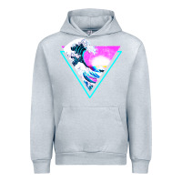 Heather Grey vaporwave aesthetic Urban Hoodie - linhVisuals