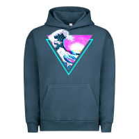 Pigment Midnight Navy vaporwave aesthetic Urban Hoodie - linhVisuals