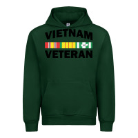 Forest Green vietnam veteran flag Urban Hoodie - linhVisuals
