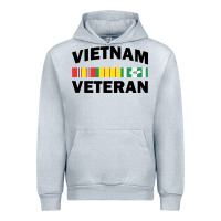Heather Grey vietnam veteran flag Urban Hoodie - linhVisuals