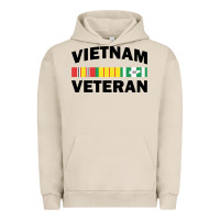 Pigment French Oak vietnam veteran flag Urban Hoodie - linhVisuals