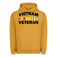Pigment Peanut Butter vietnam veteran flag Urban Hoodie - linhVisuals
