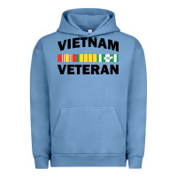 Pigment Pebble Blue vietnam veteran flag Urban Hoodie - linhVisuals