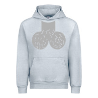 Heather Grey dick head ball sack Urban Hoodie - linhVisuals
