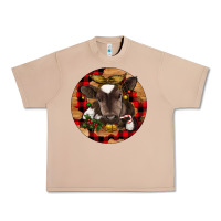 Burro Christmas Baby Cow Urban Heavy Tee - RanaPortraitStore