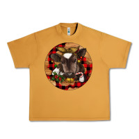 Peanut Butter Christmas Baby Cow Urban Heavy Tee - RanaPortraitStore