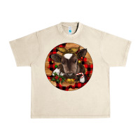 Sandshell Christmas Baby Cow Urban Heavy Tee - RanaPortraitStore