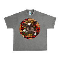 Tornado Christmas Baby Cow Urban Heavy Tee - RanaPortraitStore