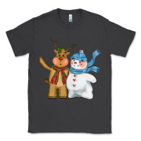 Smoke christmas reindeer snowman Classic Tee - CowGirlArtShop