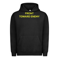 Pigment Black FRONT TOWARD ENEMY Urban Hoodie - linhVisuals