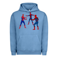 Pigment Pebble Blue spidey meme Urban Hoodie - linhVisuals