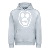Heather Grey the mighty boosh monkey skull Urban Hoodie - linhVisuals