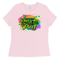 Bubblegum Pink pinch proof St. Patrick's  Day Ladies Tee - HowdyJamesFarm