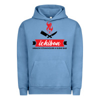 Pigment Pebble Blue ichiban steakhouse Urban Hoodie - linhVisuals