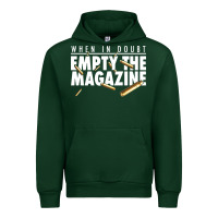 Forest Green when in doubt empty the magazine Urban Hoodie - linhVisuals