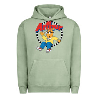 Pigment Oil Green Funko Up Arthur Urban Hoodie - linhVisuals